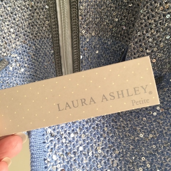 Laura Ashley Ombre Sequin Cardigan Sweater - Picture 12 of 14